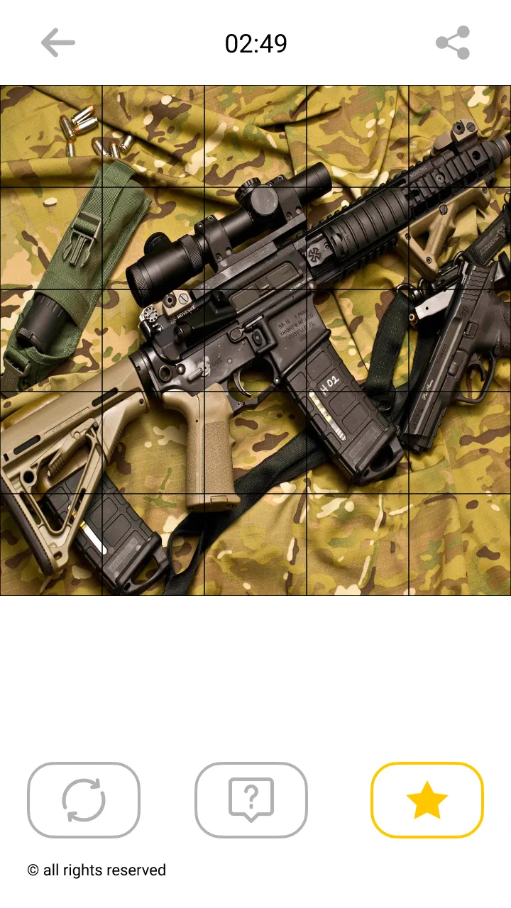 Jigsaw Weapon Mosaic Puzzles | Indus Appstore | Screenshot