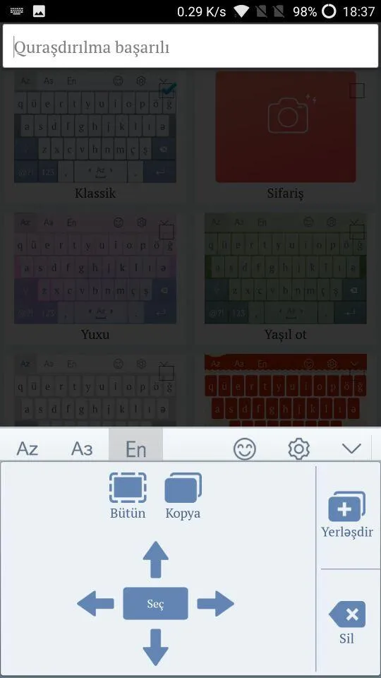 Azərbaycanca Klaviatura | Indus Appstore | Screenshot