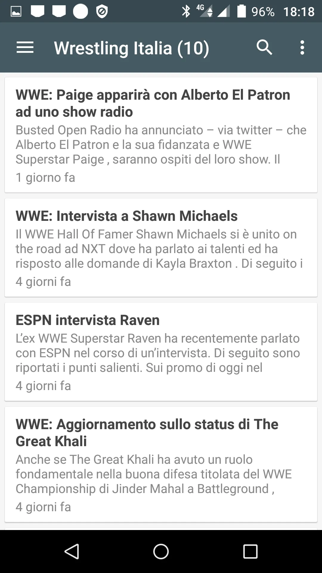 Wrestling Notizie | Indus Appstore | Screenshot