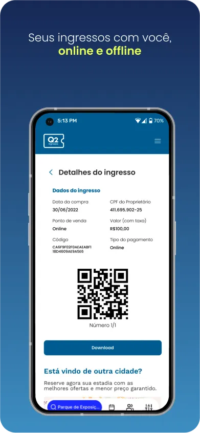 Q2 Ingressos | Indus Appstore | Screenshot