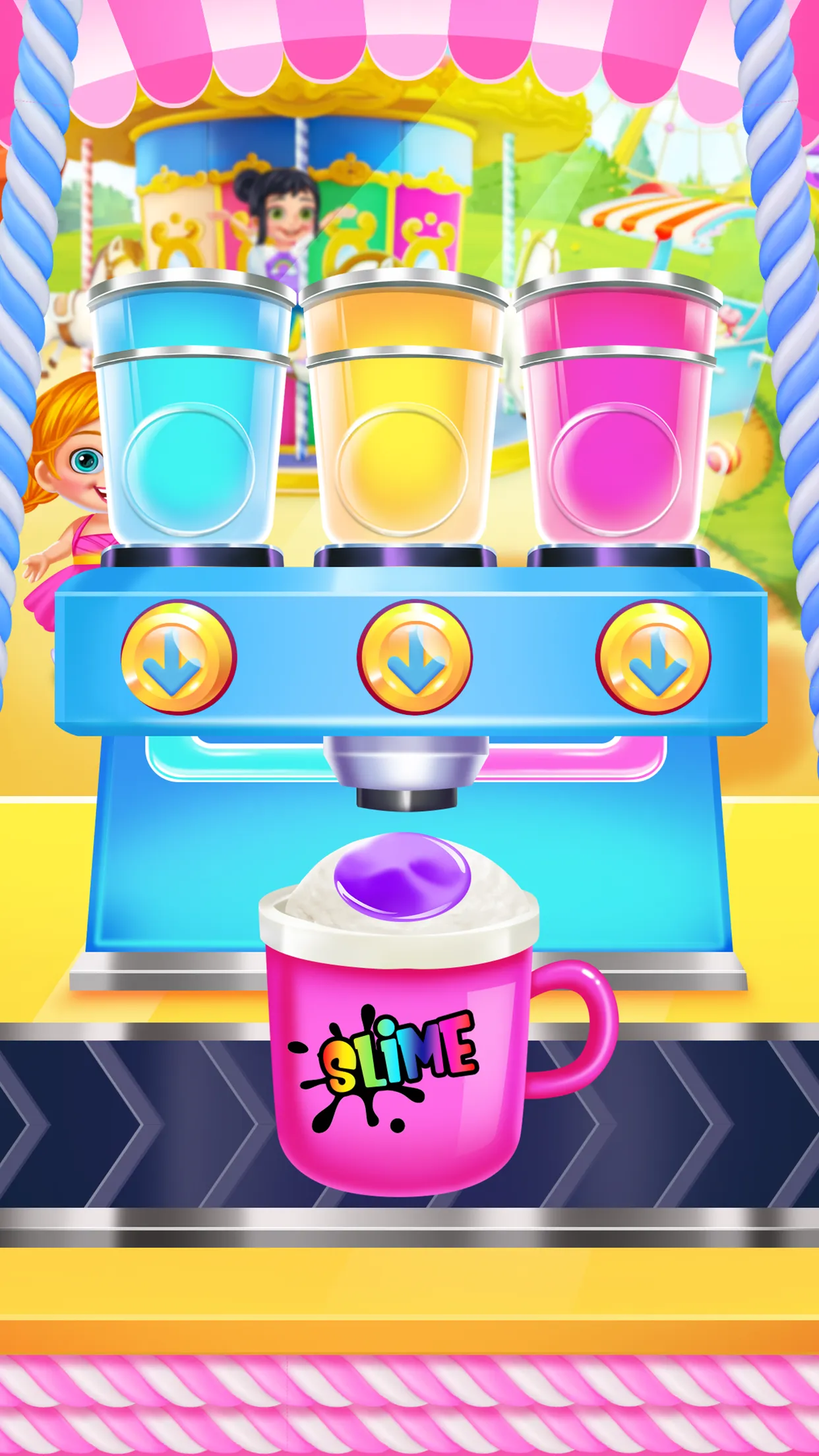 Rainbow Glitter Slime Maker | Indus Appstore | Screenshot