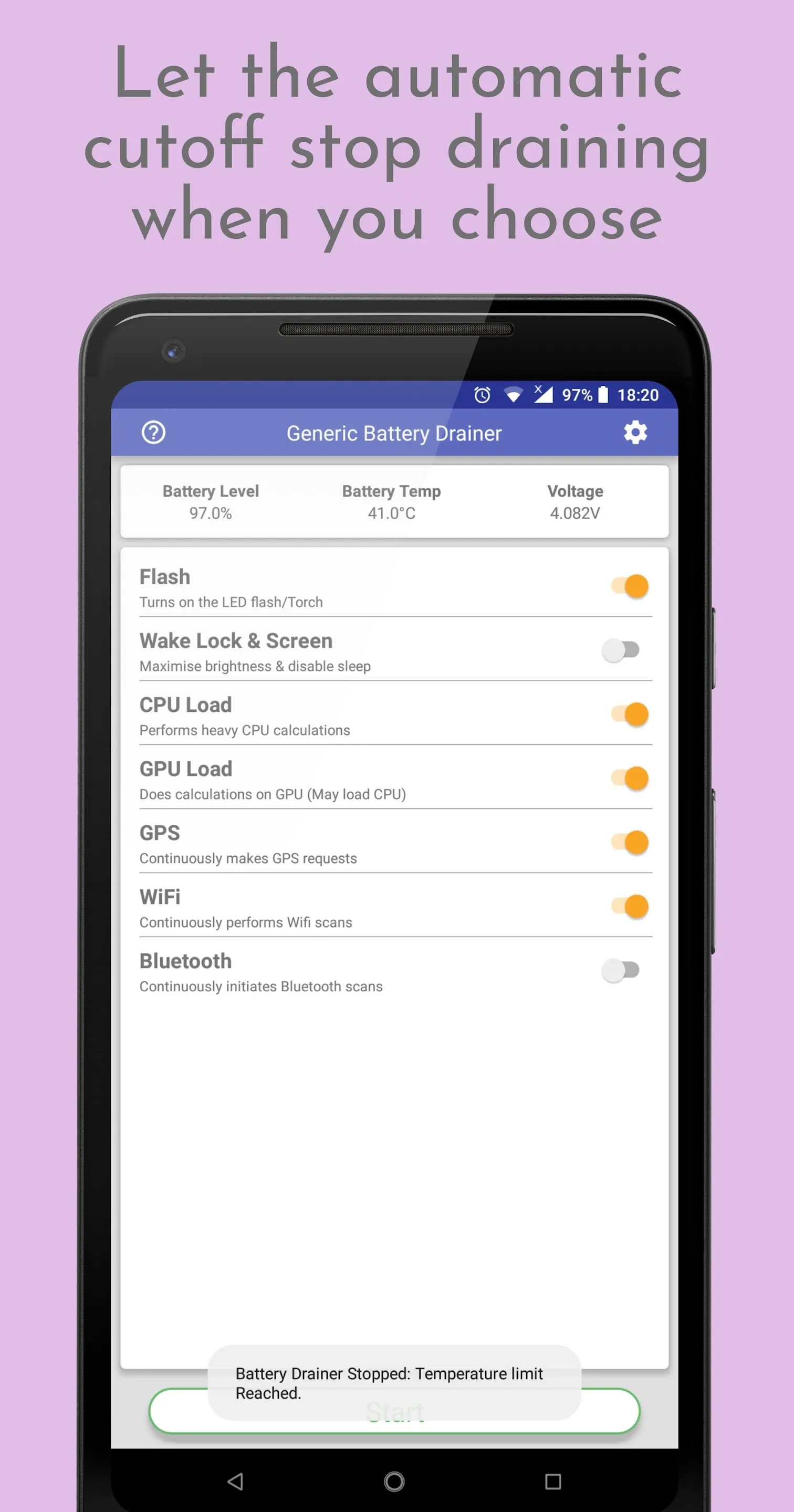 Generic Battery Drainer | Indus Appstore | Screenshot