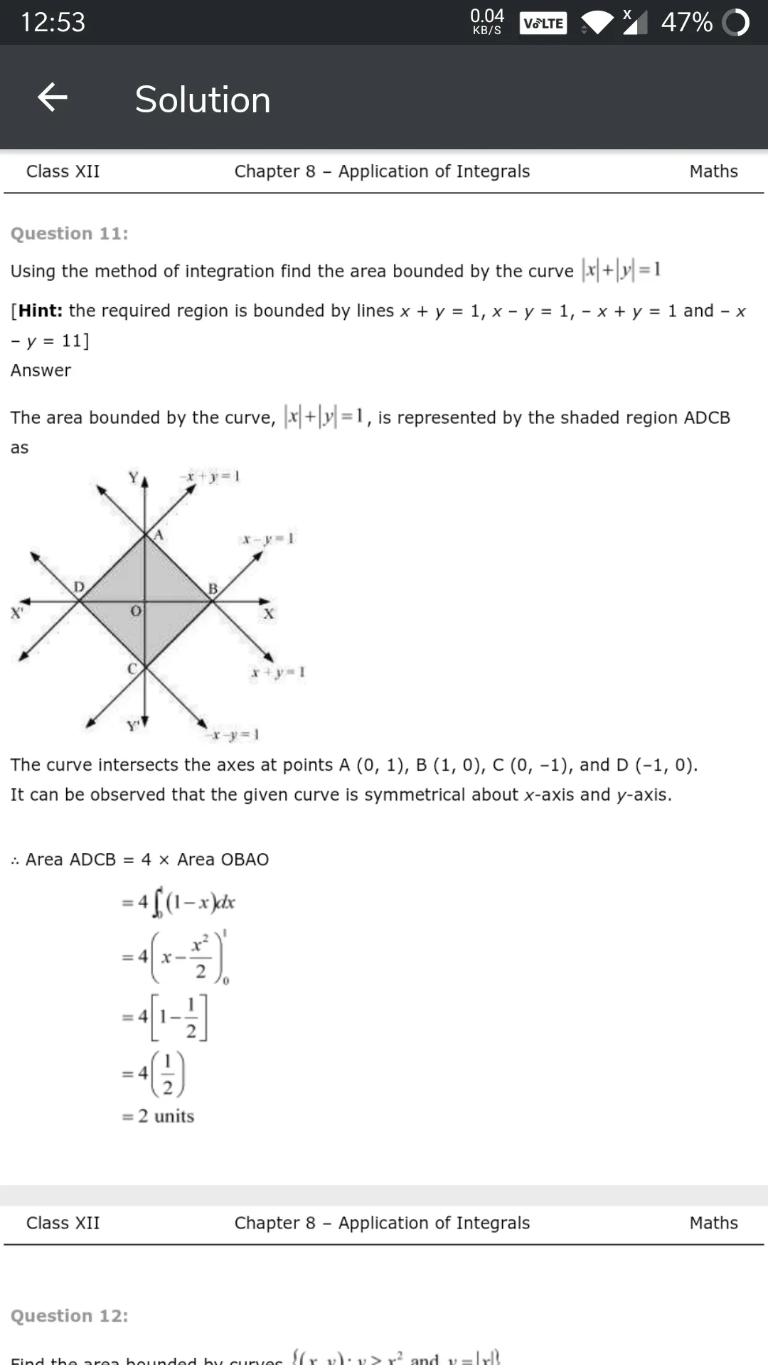 Class 12 Maths Solution Notes | Indus Appstore | Screenshot