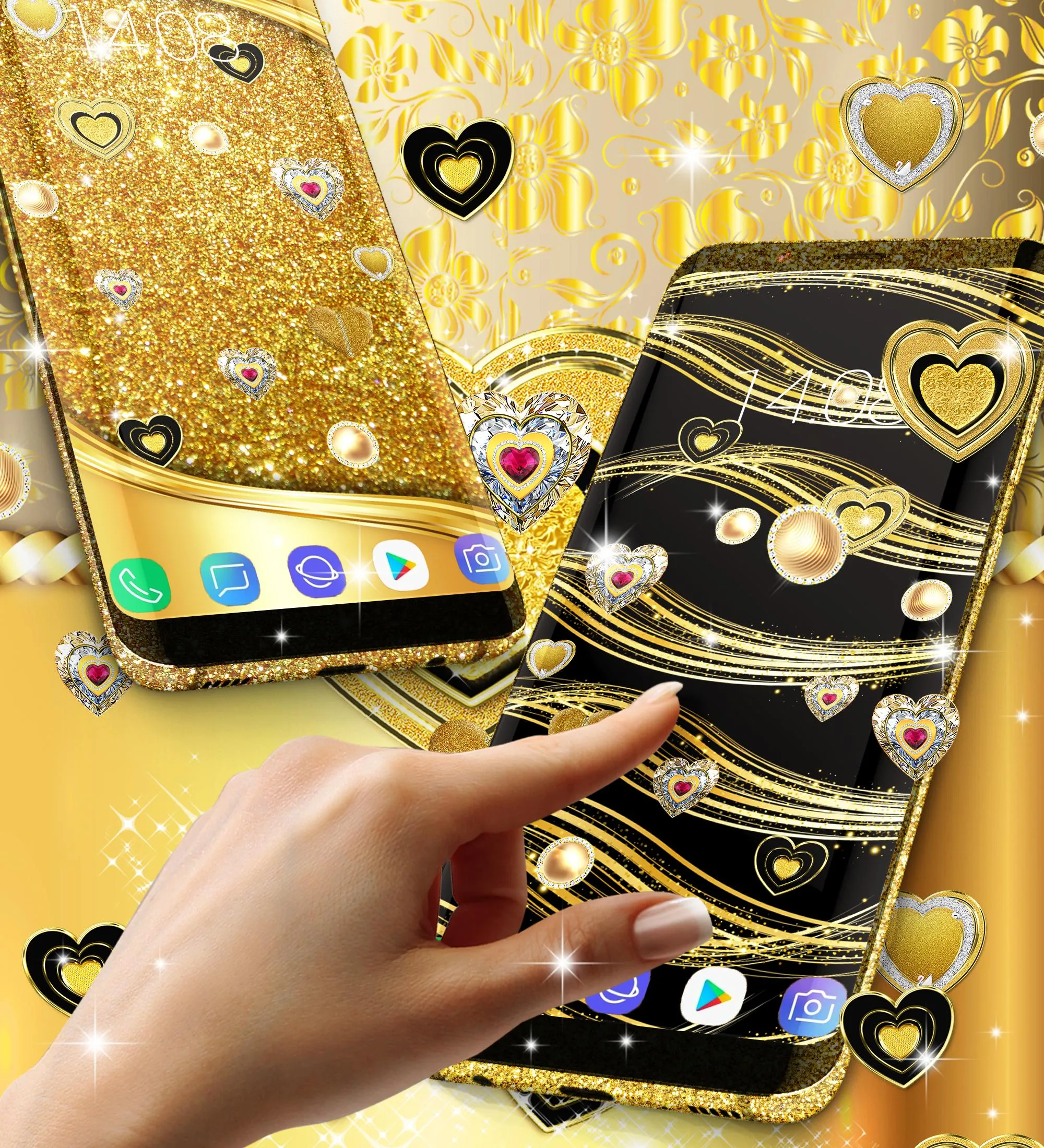 Gold live wallpaper | Indus Appstore | Screenshot