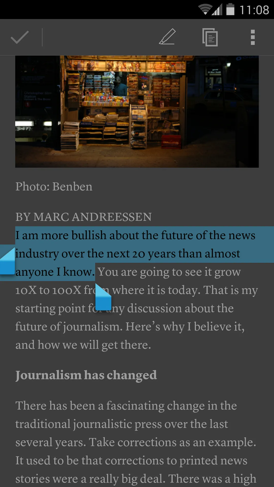 Instapaper | Indus Appstore | Screenshot