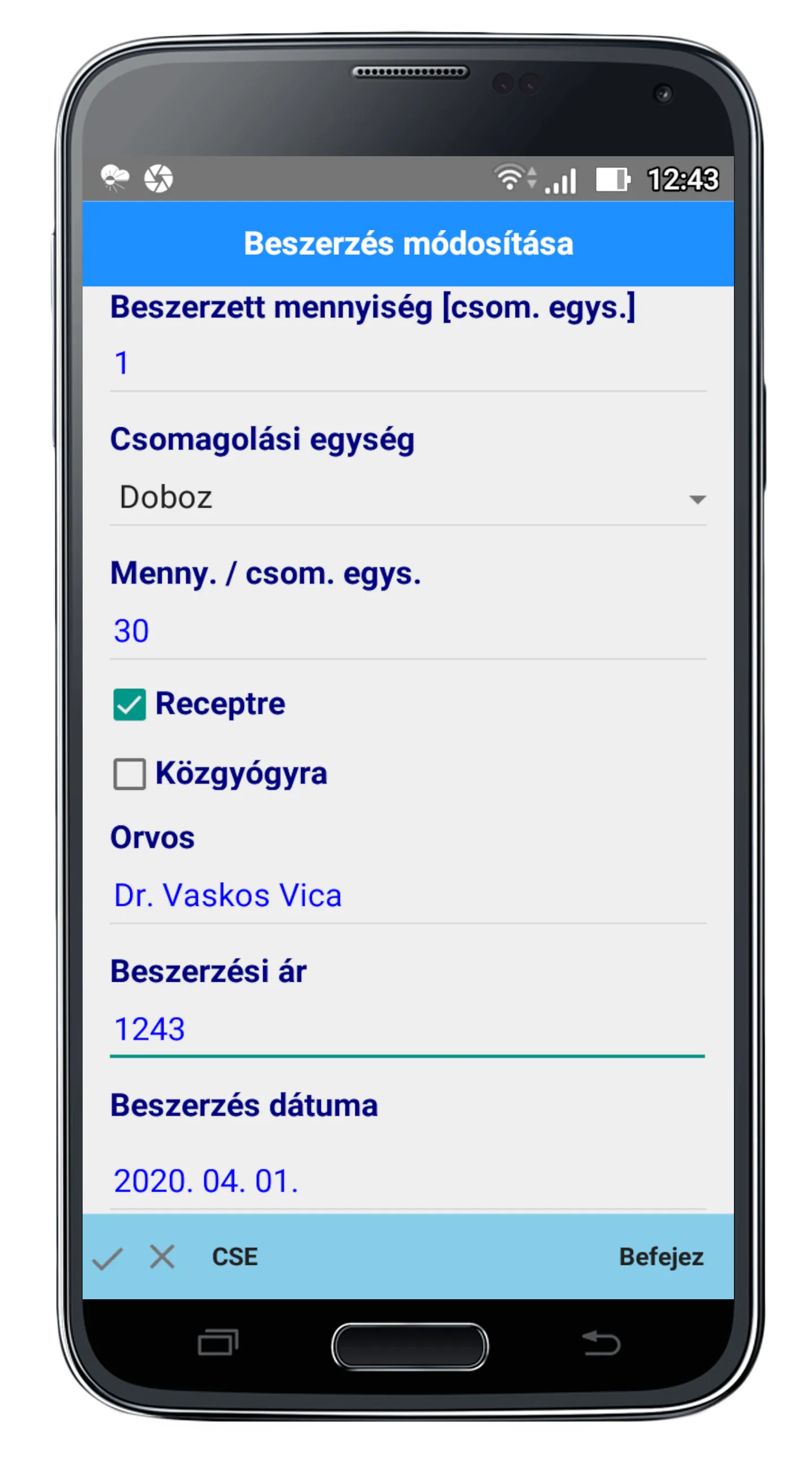 Gyógyszer Nyilvántartó | Indus Appstore | Screenshot