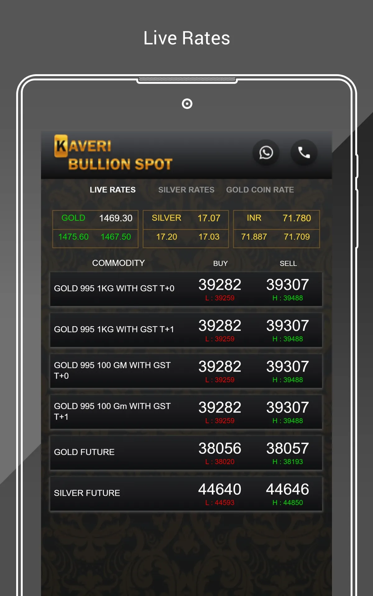 Kaveri Bullion Spot | Indus Appstore | Screenshot