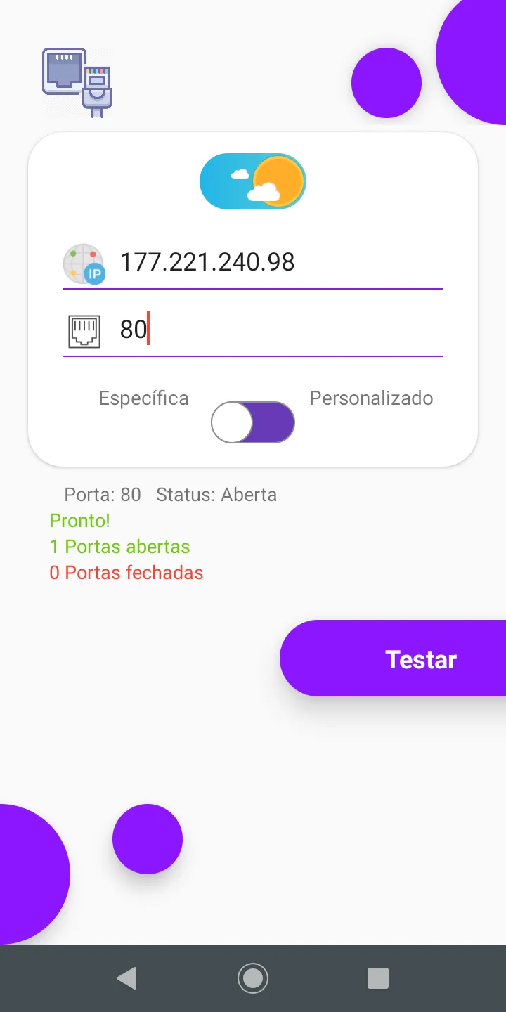 Testa porta (port tester) | Indus Appstore | Screenshot