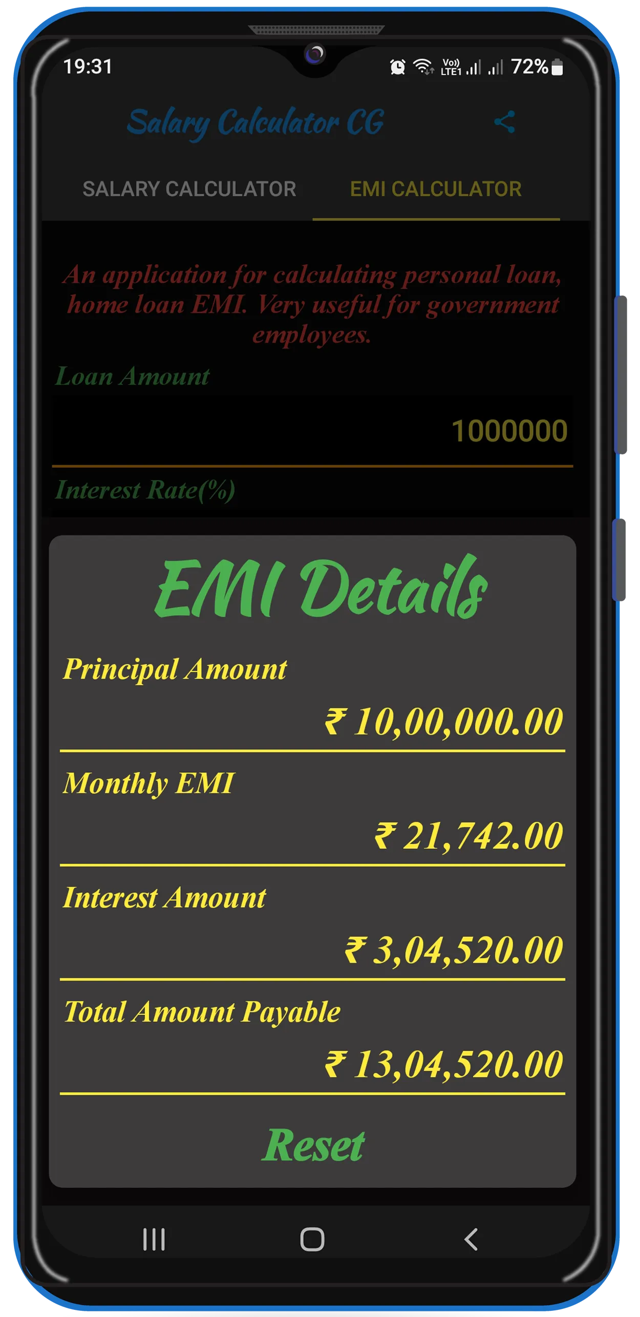 Salary Calculator CG | Indus Appstore | Screenshot