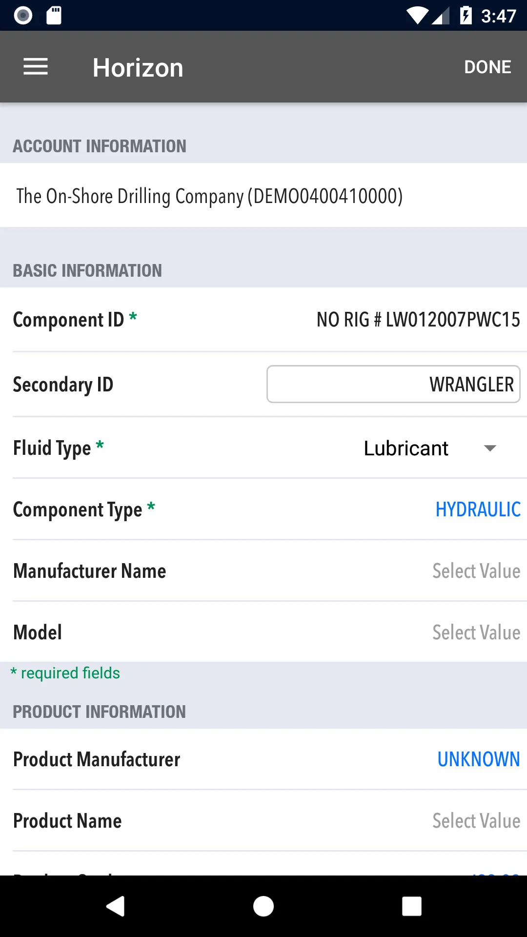 HORIZON Fluid Analysis Results | Indus Appstore | Screenshot