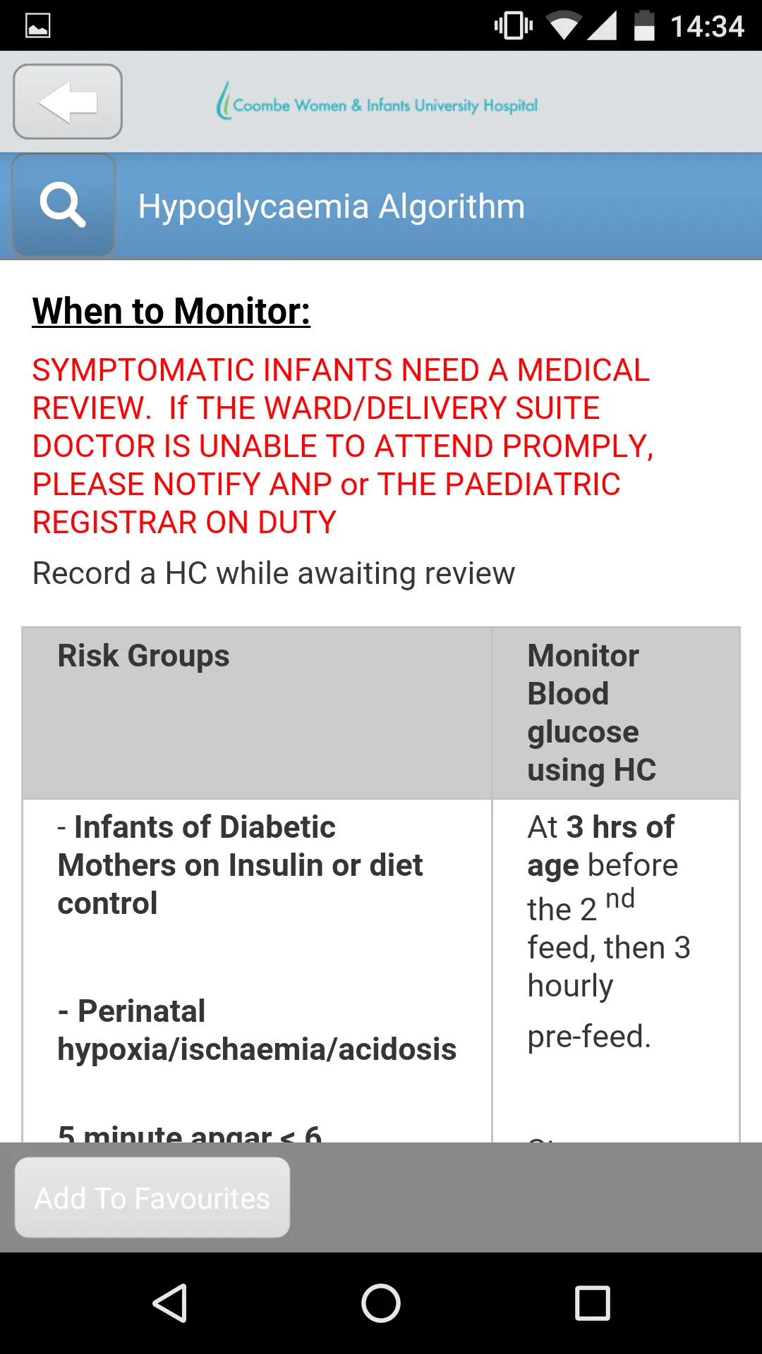 Coombe Neonatal Guidelines | Indus Appstore | Screenshot