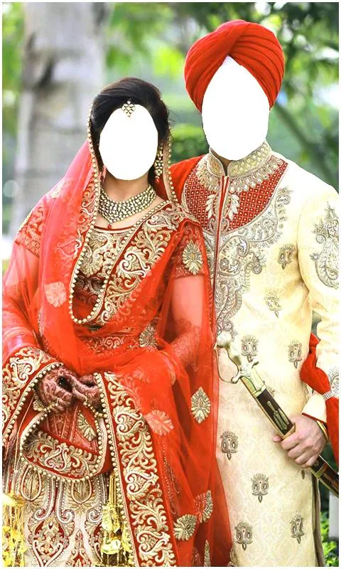 Couple Punjabi Wedding Frames | Indus Appstore | Screenshot