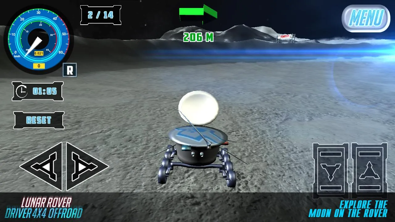 Driver Lunar Rover 4x4 Offroad | Indus Appstore | Screenshot