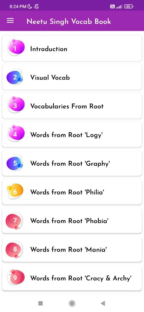 Neetu Singh Vocab Book | Indus Appstore | Screenshot