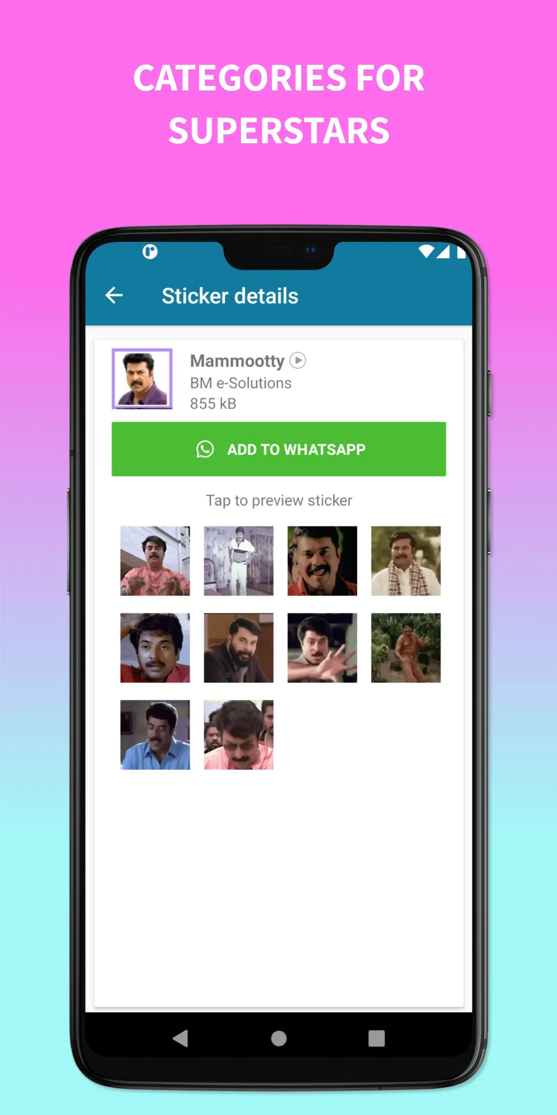 Malayalam Animated Stickers | Indus Appstore | Screenshot