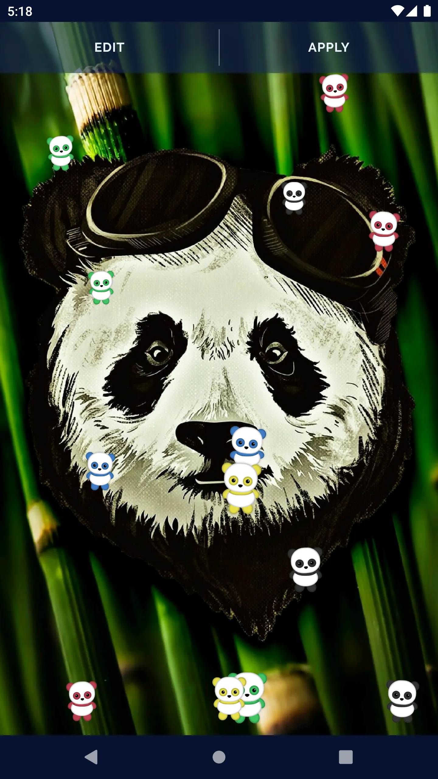 Panda Kawaii Live Wallpaper | Indus Appstore | Screenshot