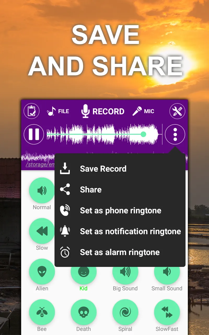 Voice changer sound effects | Indus Appstore | Screenshot