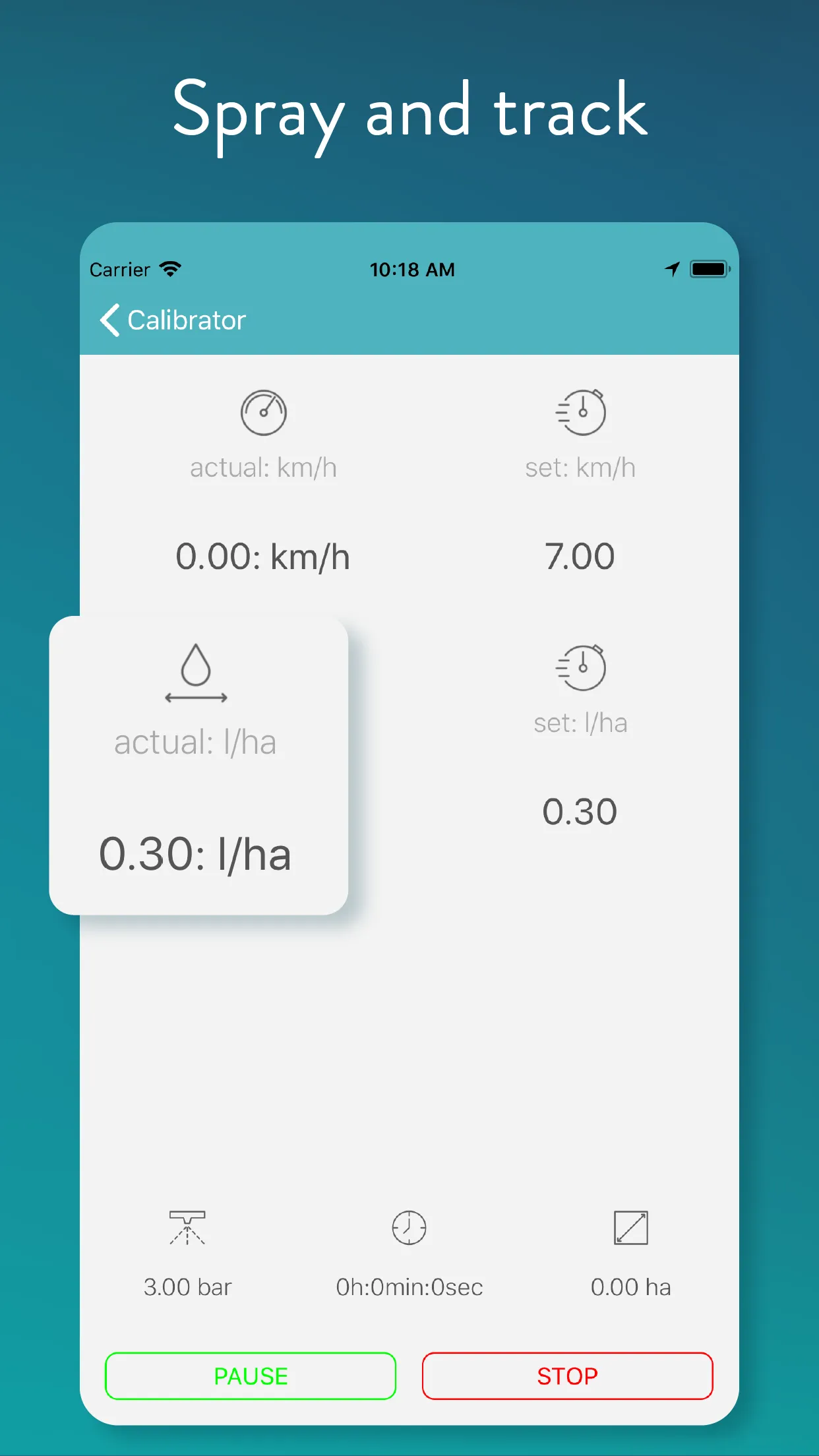 Sprayer calibrator | Indus Appstore | Screenshot