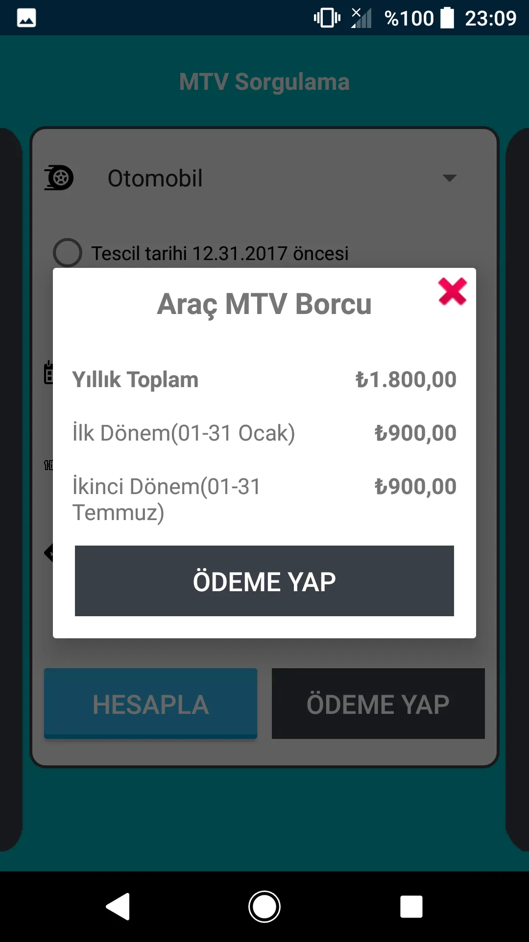 MTV Hesaplama ve Ödeme 2023 | Indus Appstore | Screenshot