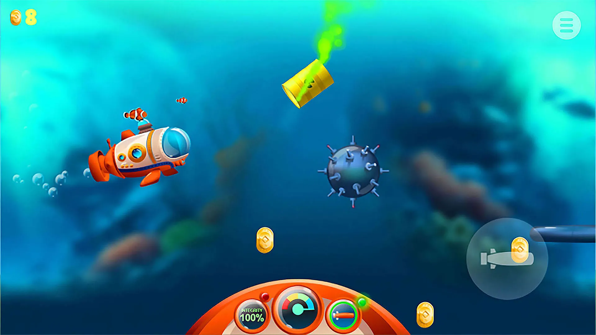 Sea Quest Submarine Game | Indus Appstore | Screenshot