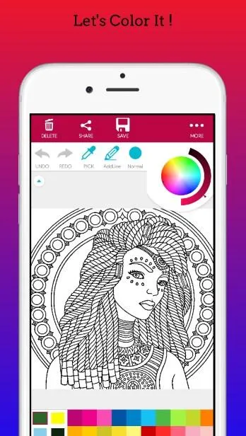 Melanin Girl Coloring Book | Indus Appstore | Screenshot