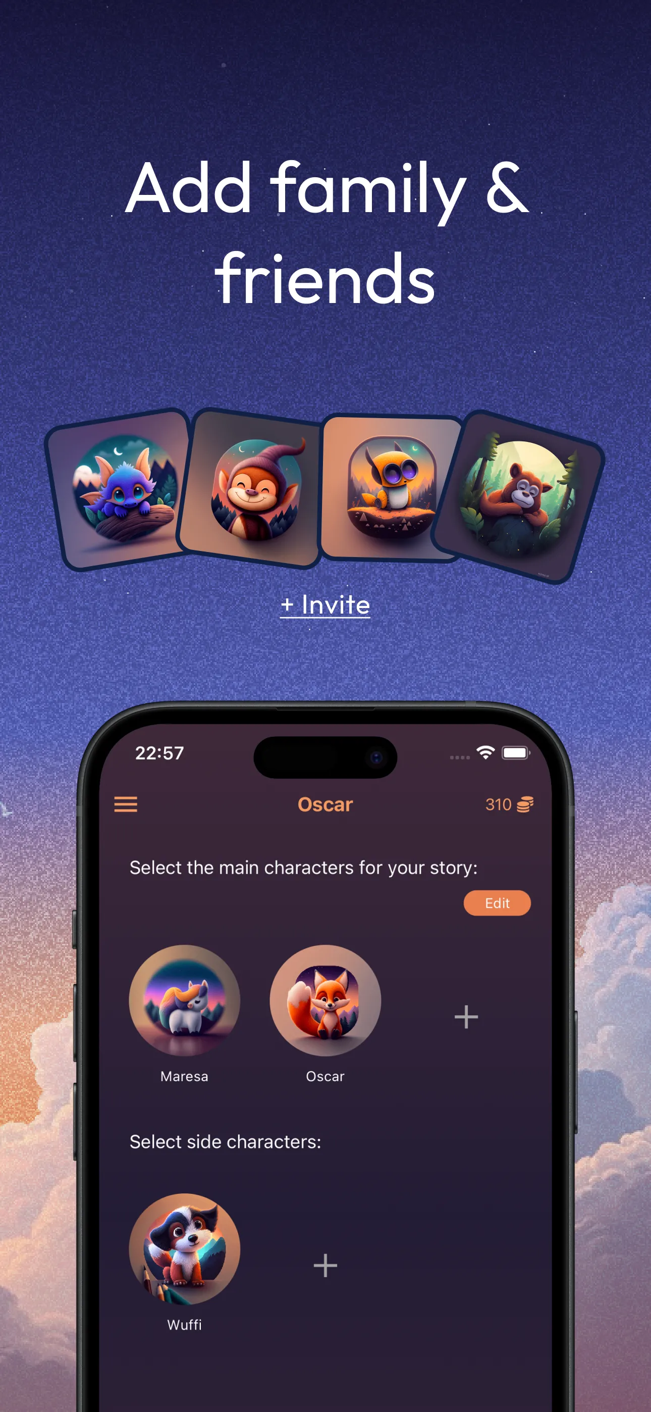 Oscar bedtime story generator | Indus Appstore | Screenshot