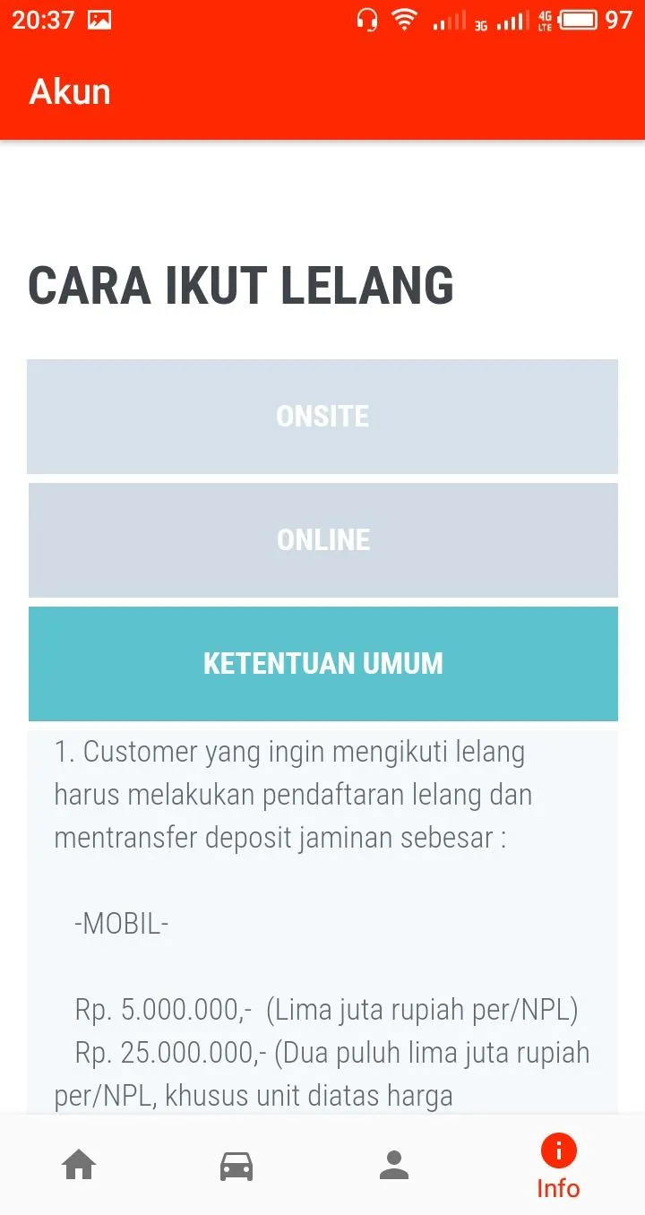 Tribik Auction - Lelang Mobil  | Indus Appstore | Screenshot