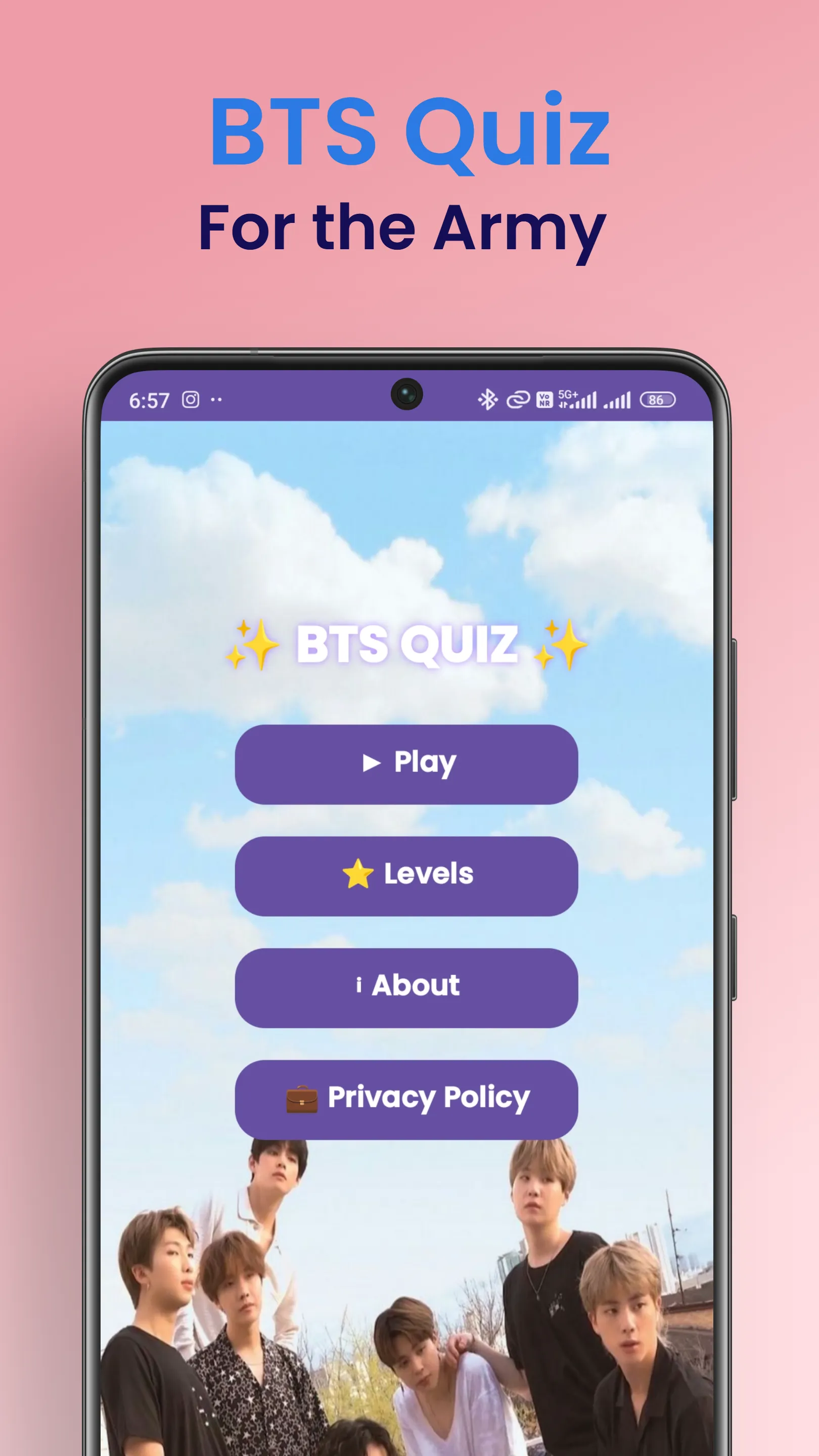 BTS Quiz for ARMY 2025 | Indus Appstore | Screenshot