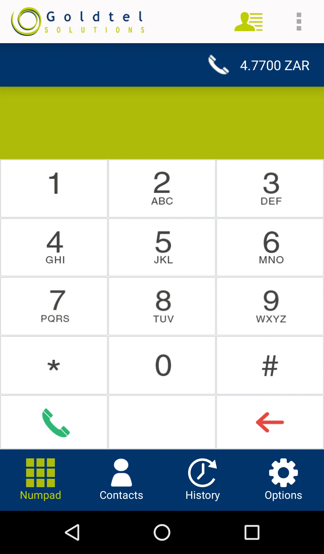 Goldtel NG Communicator | Indus Appstore | Screenshot