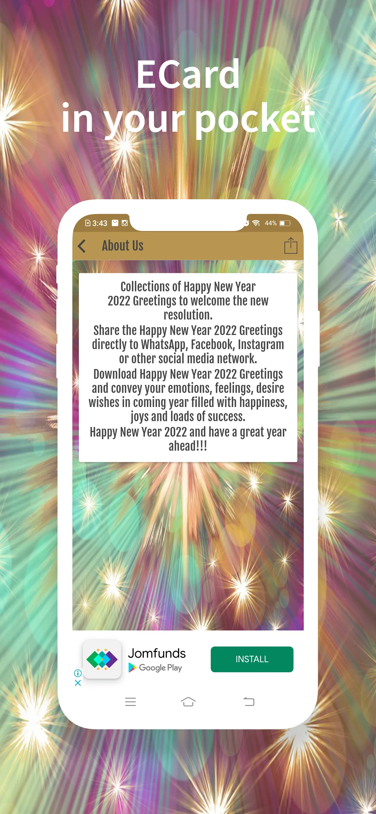 New Year 2022 Greeting Cards | Indus Appstore | Screenshot