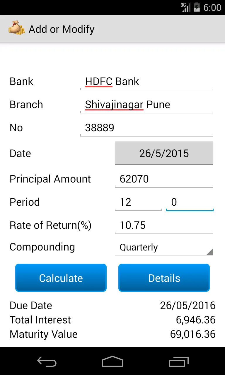 Fixed Deposit Calculator | Indus Appstore | Screenshot