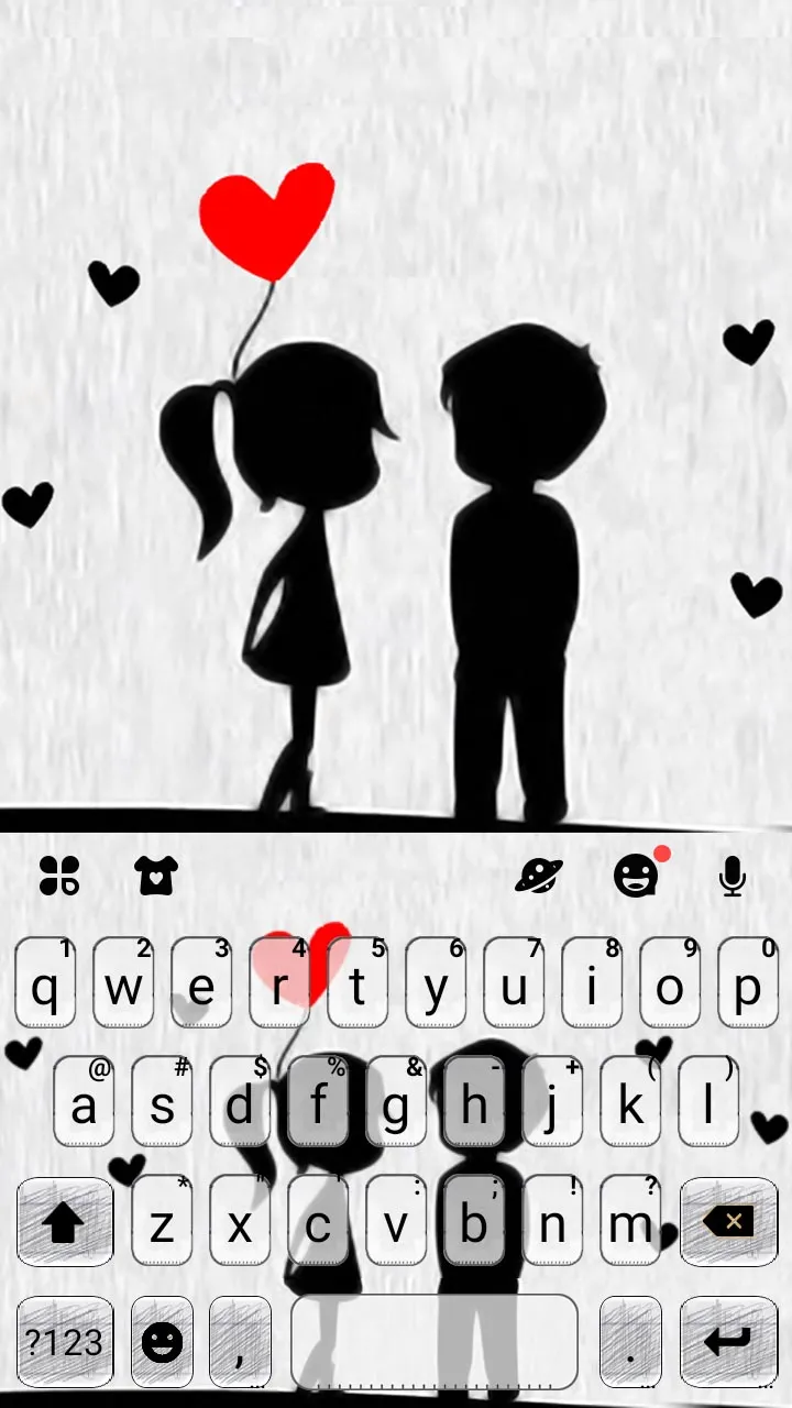 Couple Love Keyboard Backgroun | Indus Appstore | Screenshot