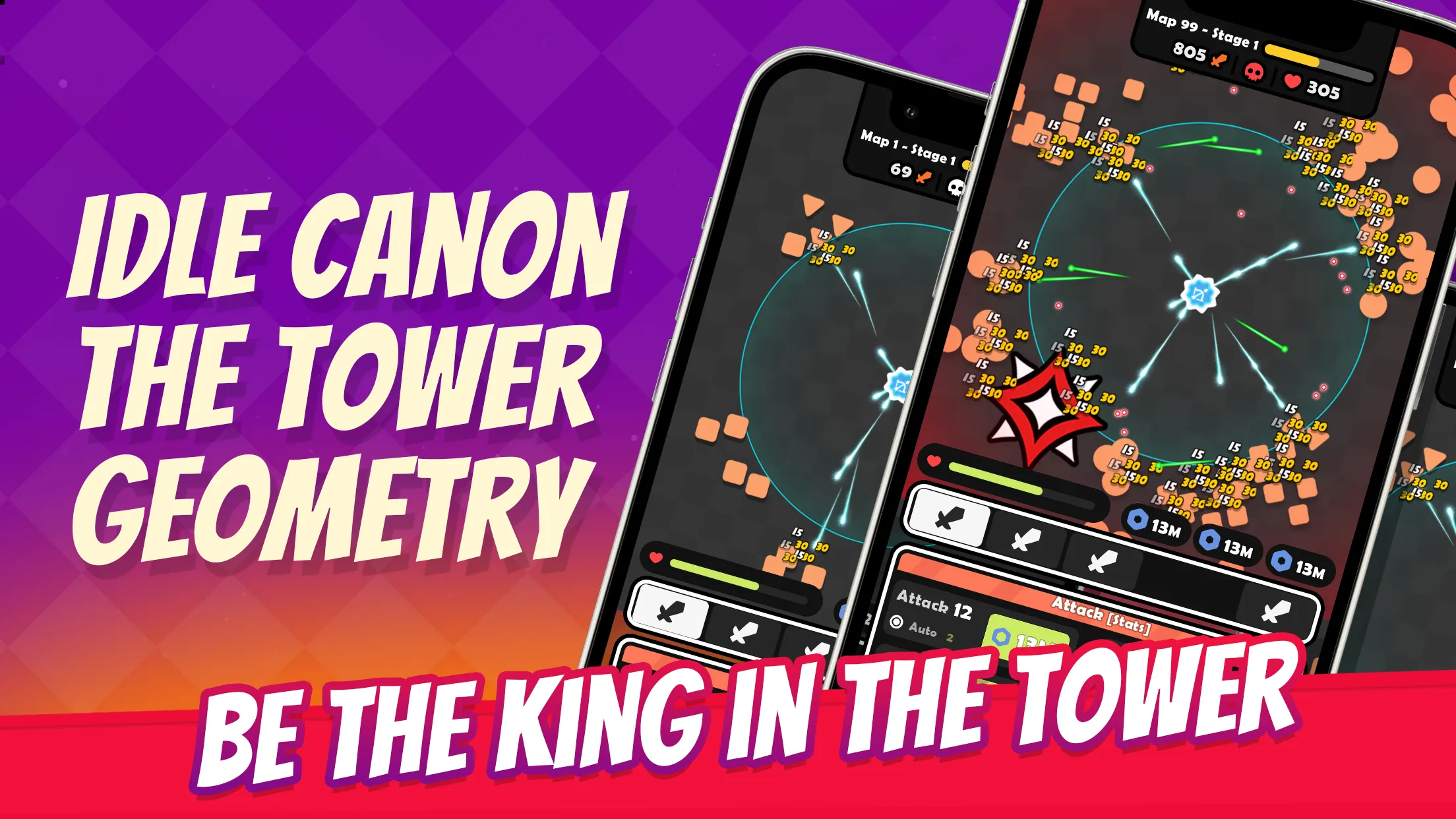 Idle Cannon: Tower TD Geometry | Indus Appstore | Screenshot