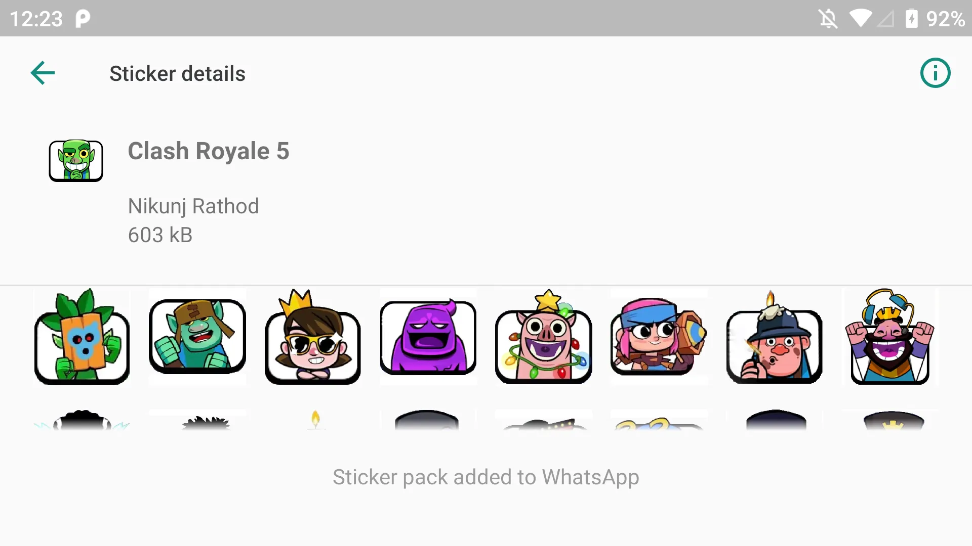 Clash Royalee Stickers | Indus Appstore | Screenshot