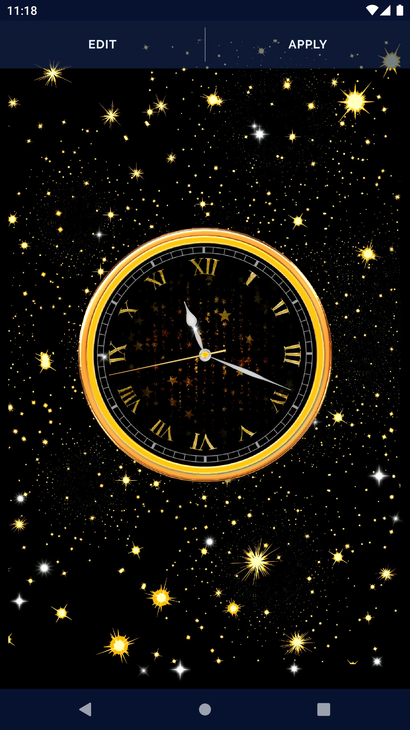 Black Clock Live Wallpaper | Indus Appstore | Screenshot