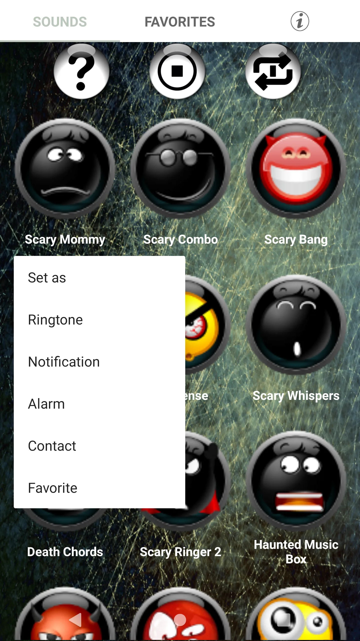 Scary Ringtones | Indus Appstore | Screenshot