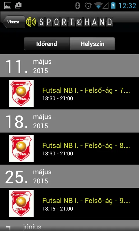 Dunaújváros - Futsal SPORT@HAN | Indus Appstore | Screenshot