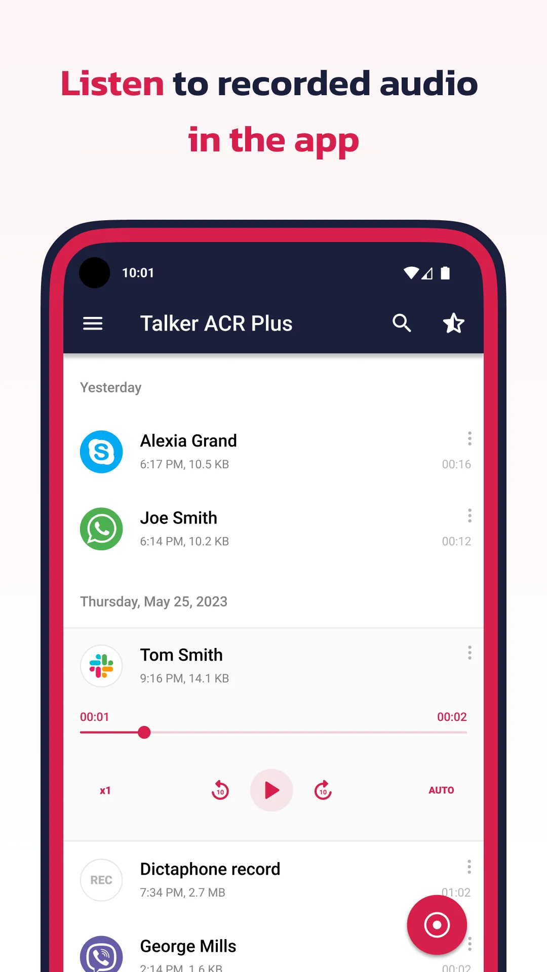 Call Recorder: Talker ACR Plus | Indus Appstore | Screenshot