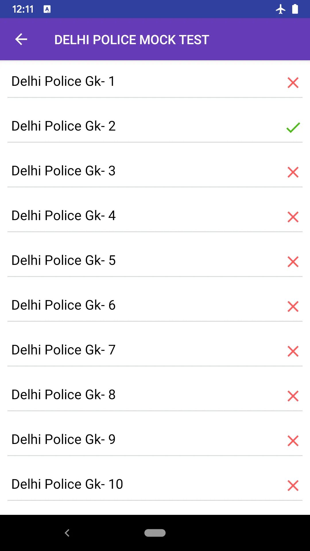 DELHI POLICE MCQ | Indus Appstore | Screenshot