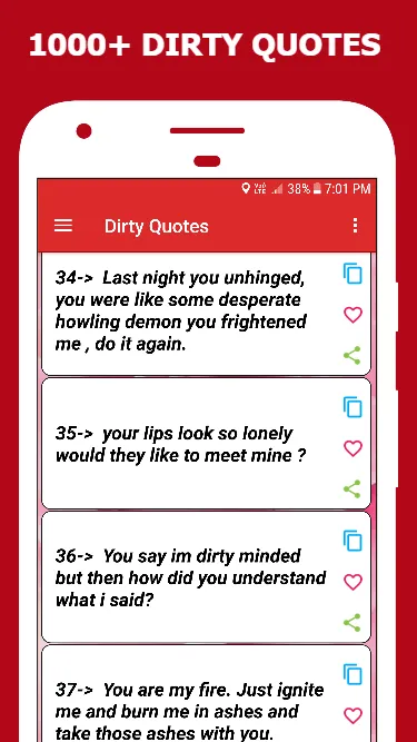 Dirty Quotes, Dirty Messages | Indus Appstore | Screenshot