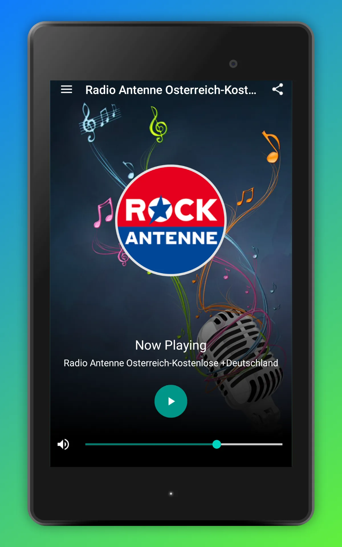 Rock Antenne Österreich FM App | Indus Appstore | Screenshot