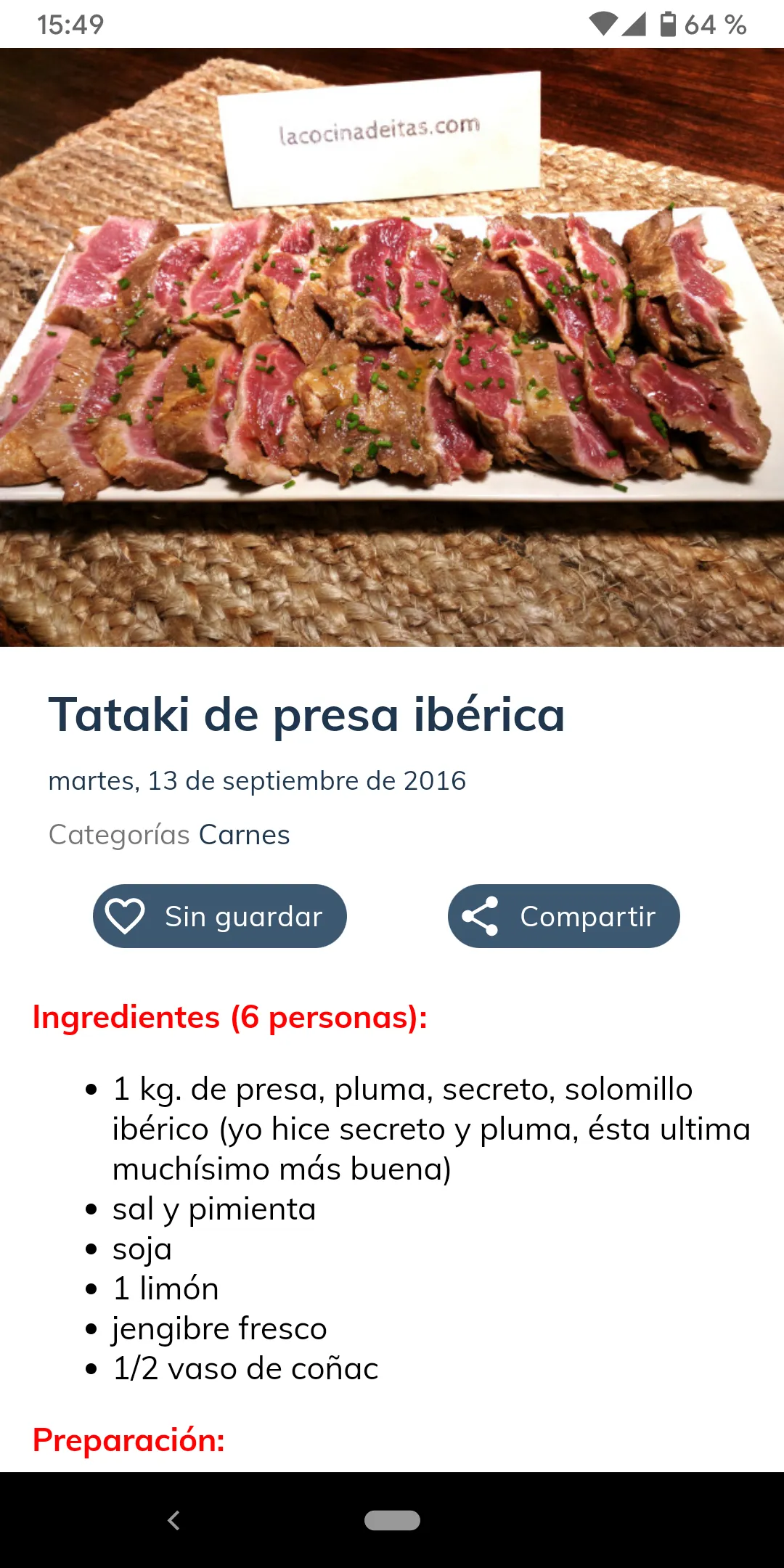 La cocina de Itas | Indus Appstore | Screenshot