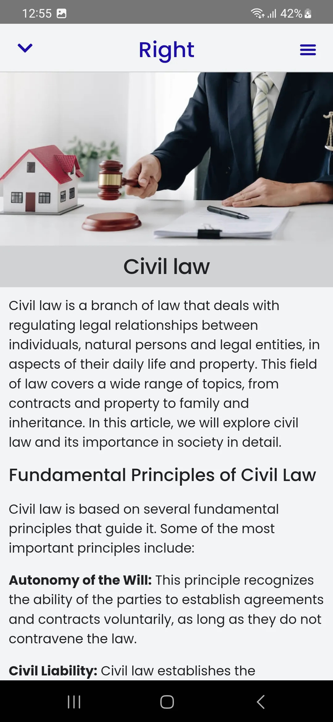 Law Course | Indus Appstore | Screenshot