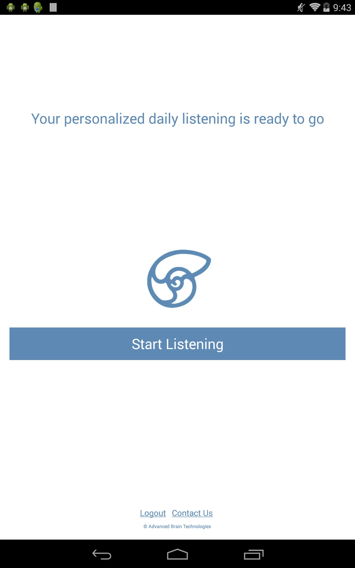 The Listening Program Mobile | Indus Appstore | Screenshot