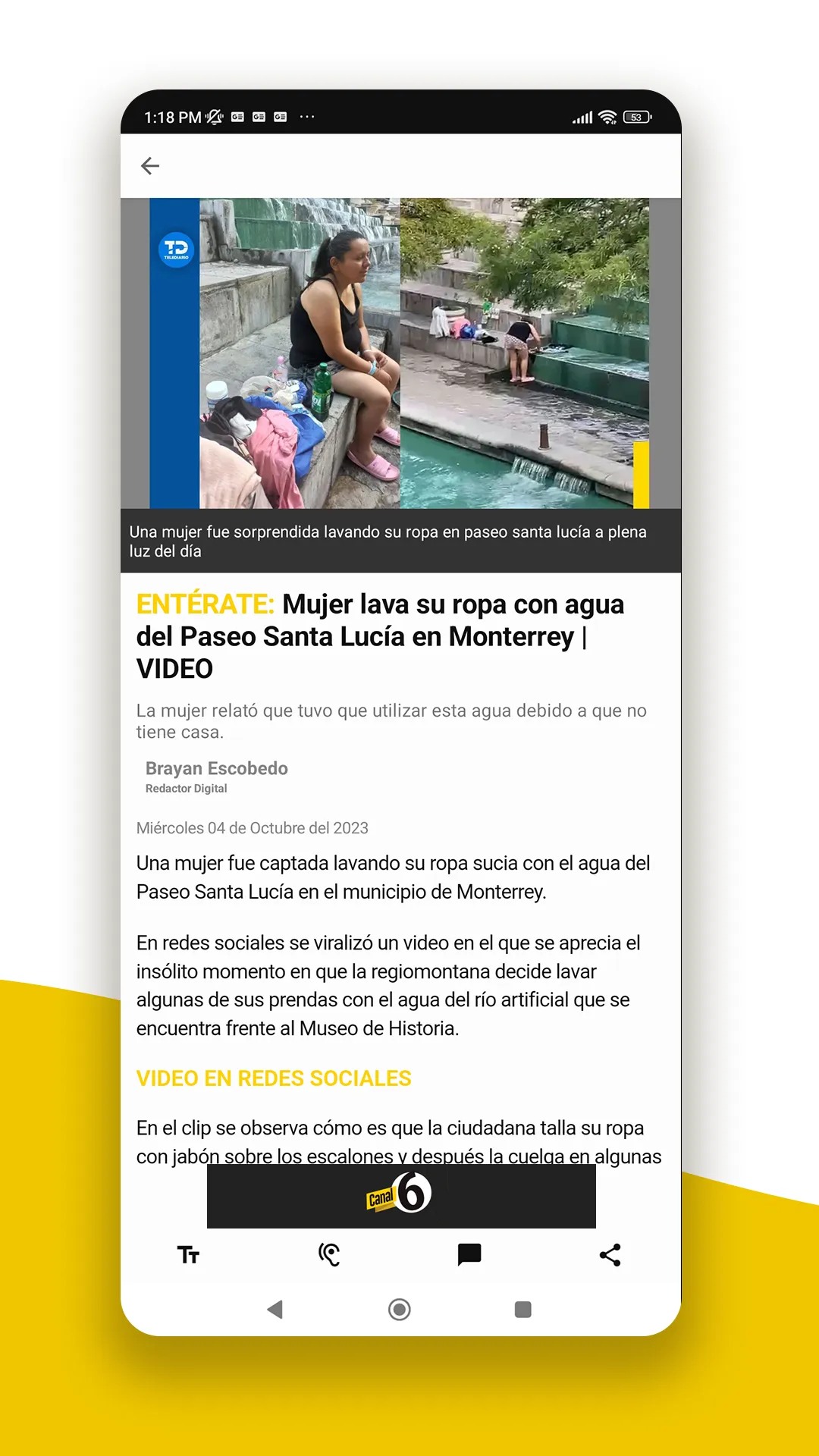 Canal 6 | Indus Appstore | Screenshot