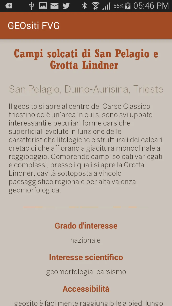 GEOsiti  Friuli Venezia Giulia | Indus Appstore | Screenshot