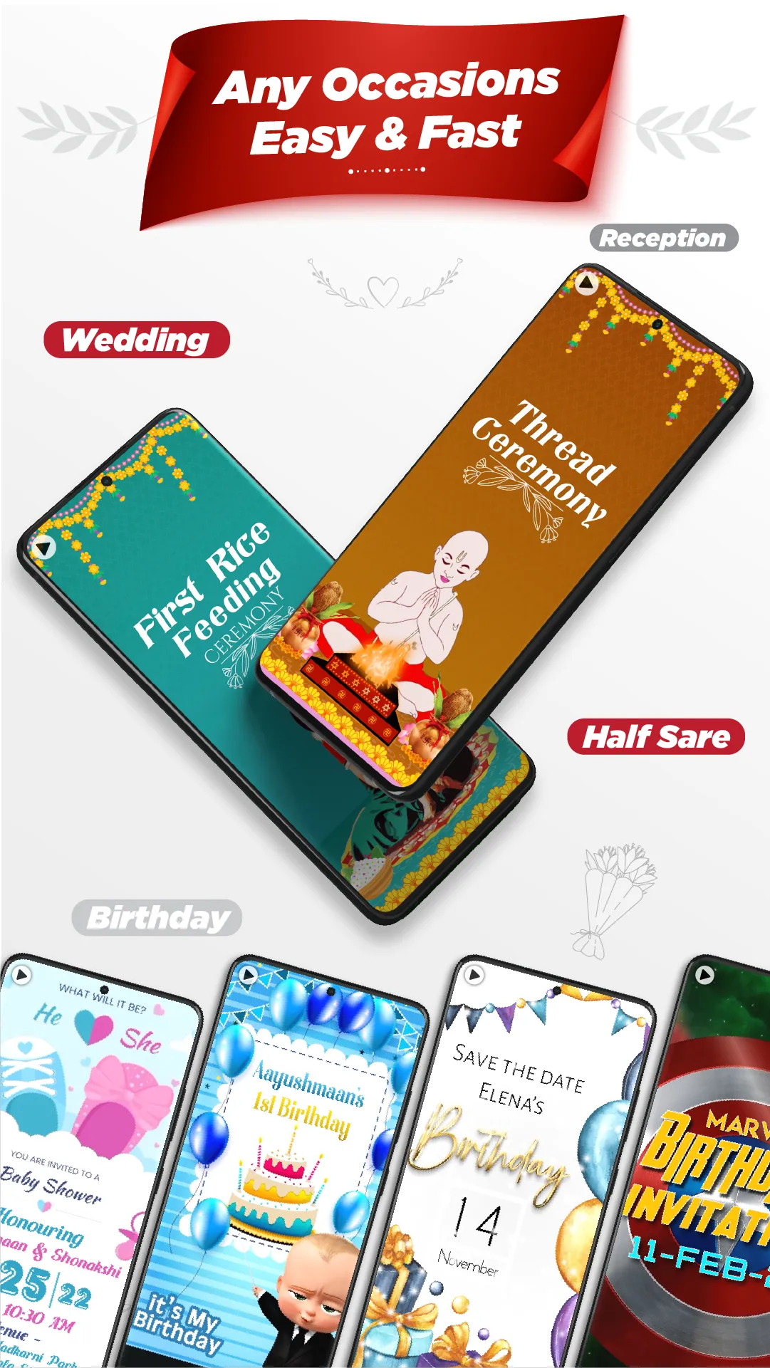 Video Invitation Maker | Indus Appstore | Screenshot