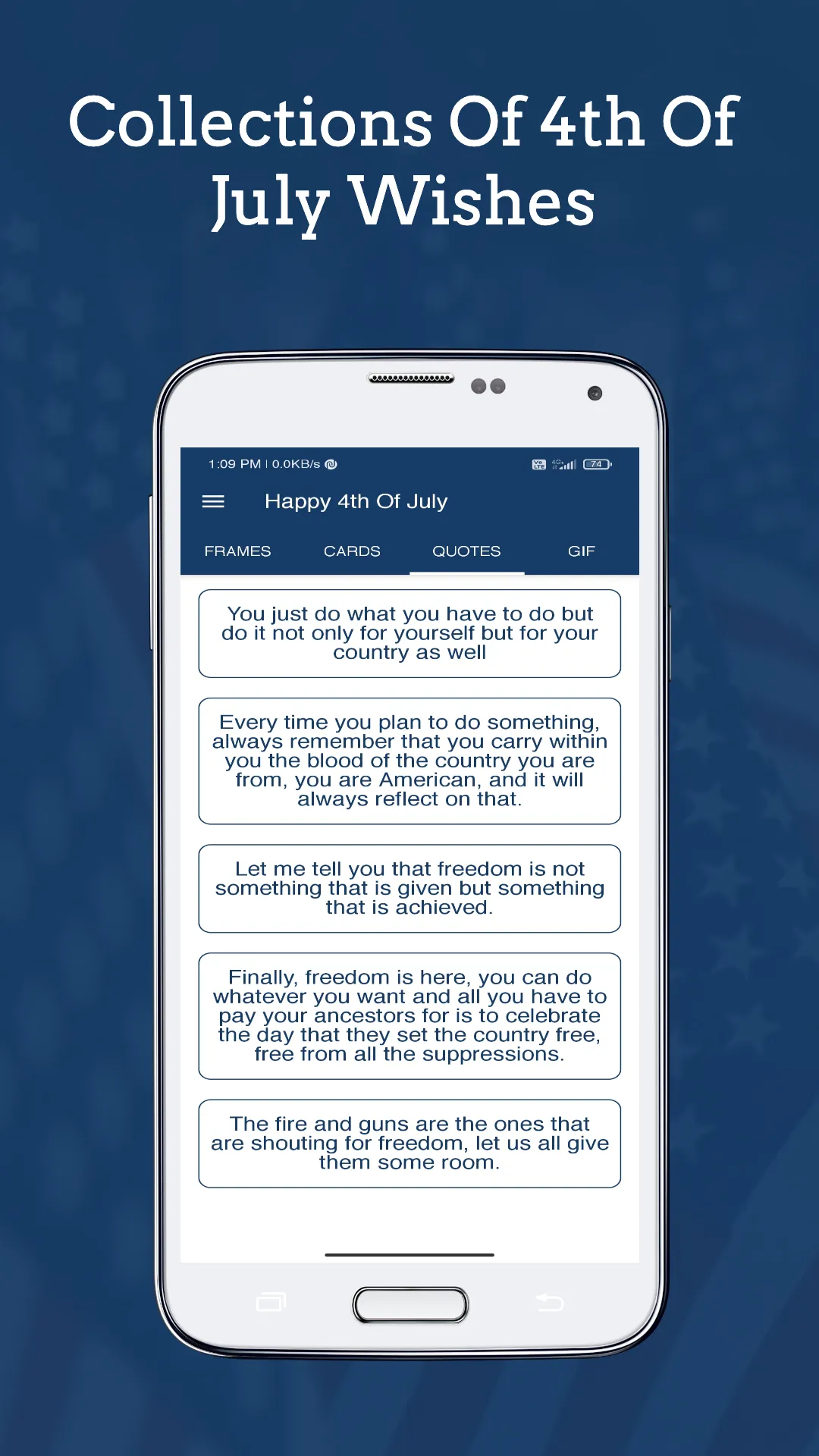 4th Of July Wishes & Cards | Indus Appstore | Screenshot