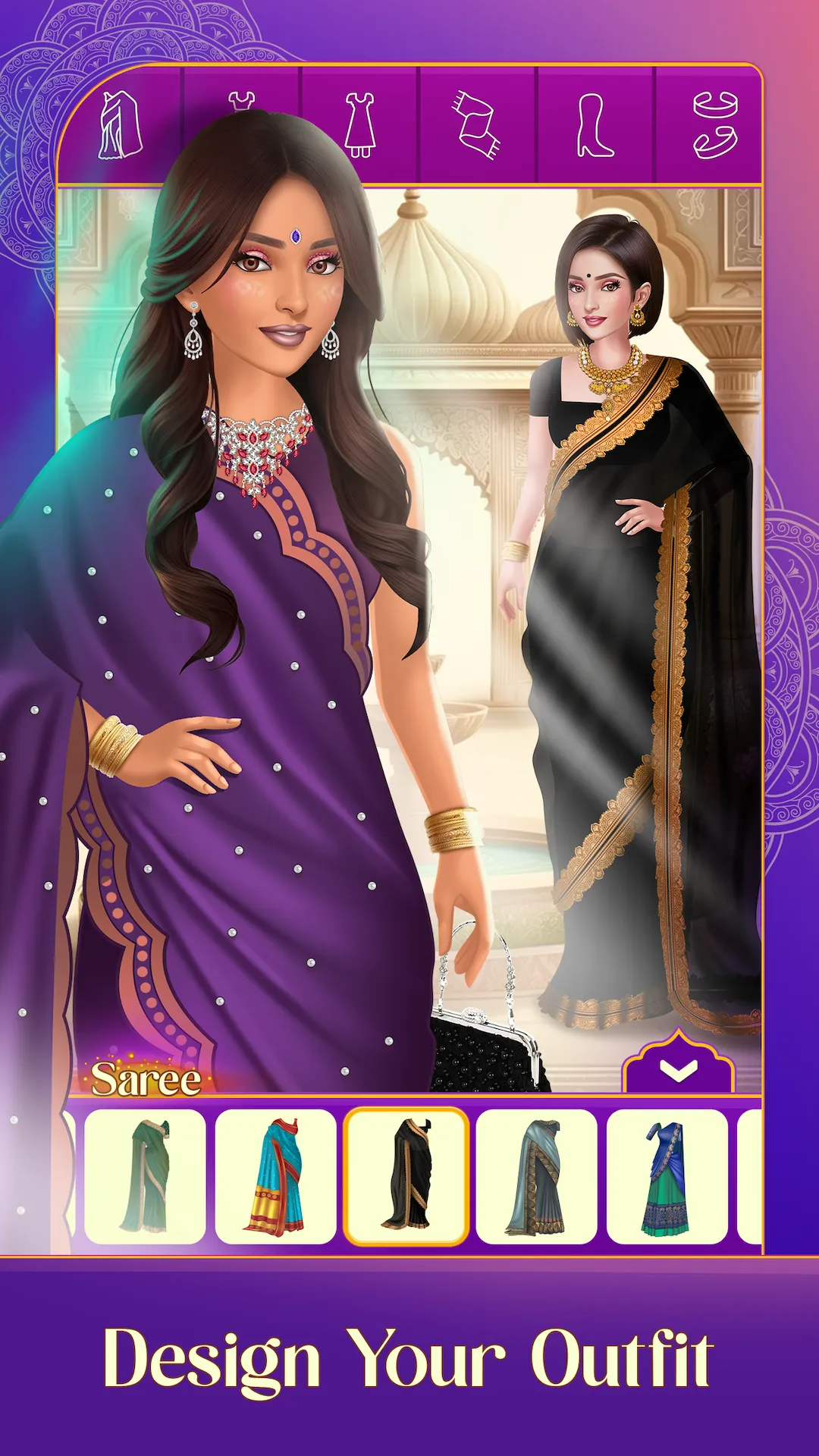 Indian Fashion Dressup Game | Indus Appstore | Screenshot