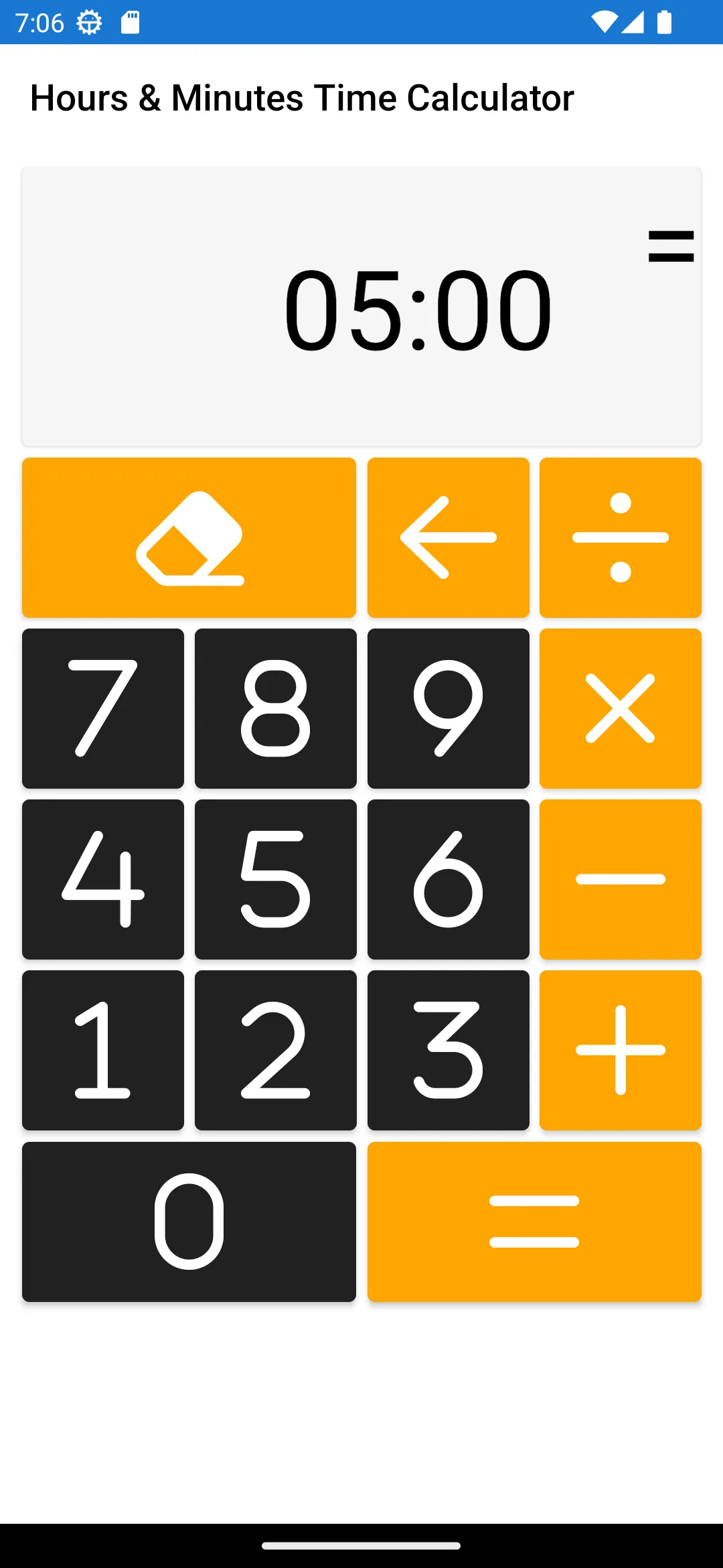 Hours Minutes Time Calculator | Indus Appstore | Screenshot